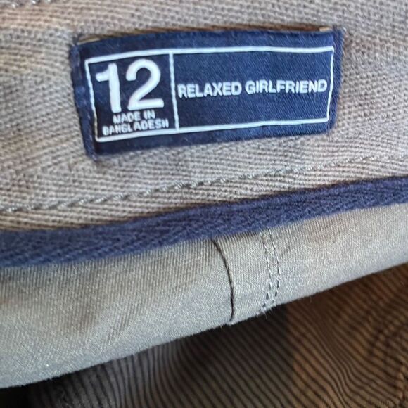 Gap Women’s Gray Relaxed Girlfriend Pants size 12 NEW - Picture 7 of 9